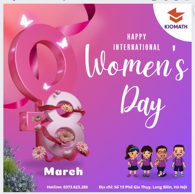 CHÚC MỪNG NGÀY QUỐC TẾ PHỤ NỮ 8/3