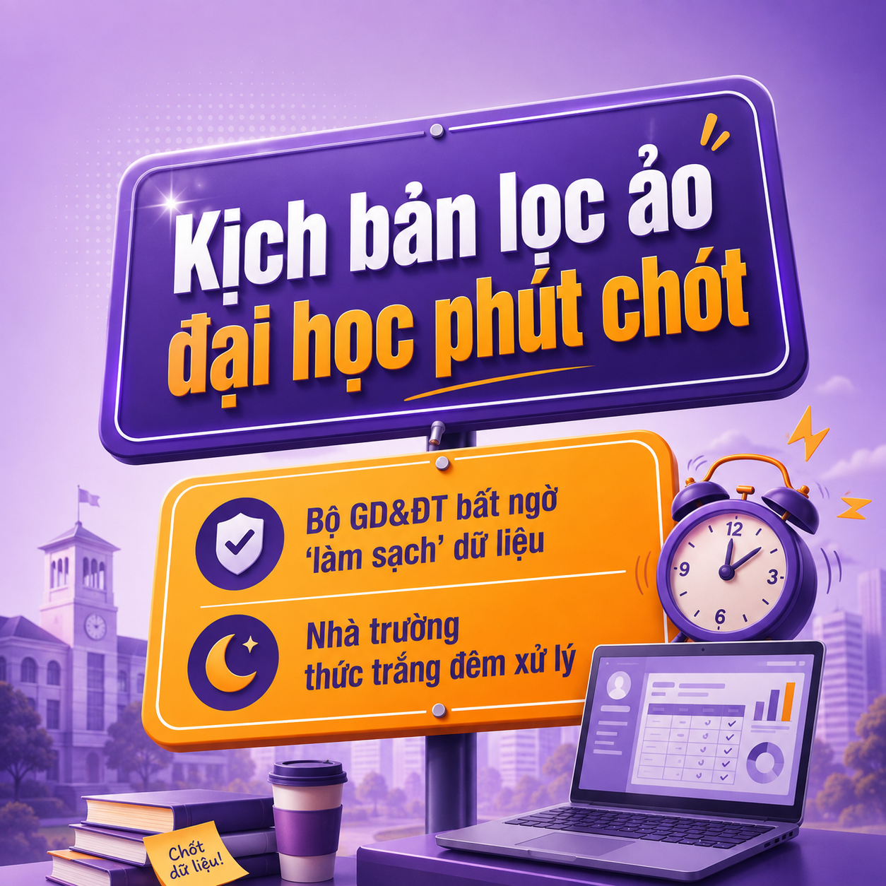 Kịch bản lọc ảo đại học phút chót: Bộ GD&ĐT bất ngờ 