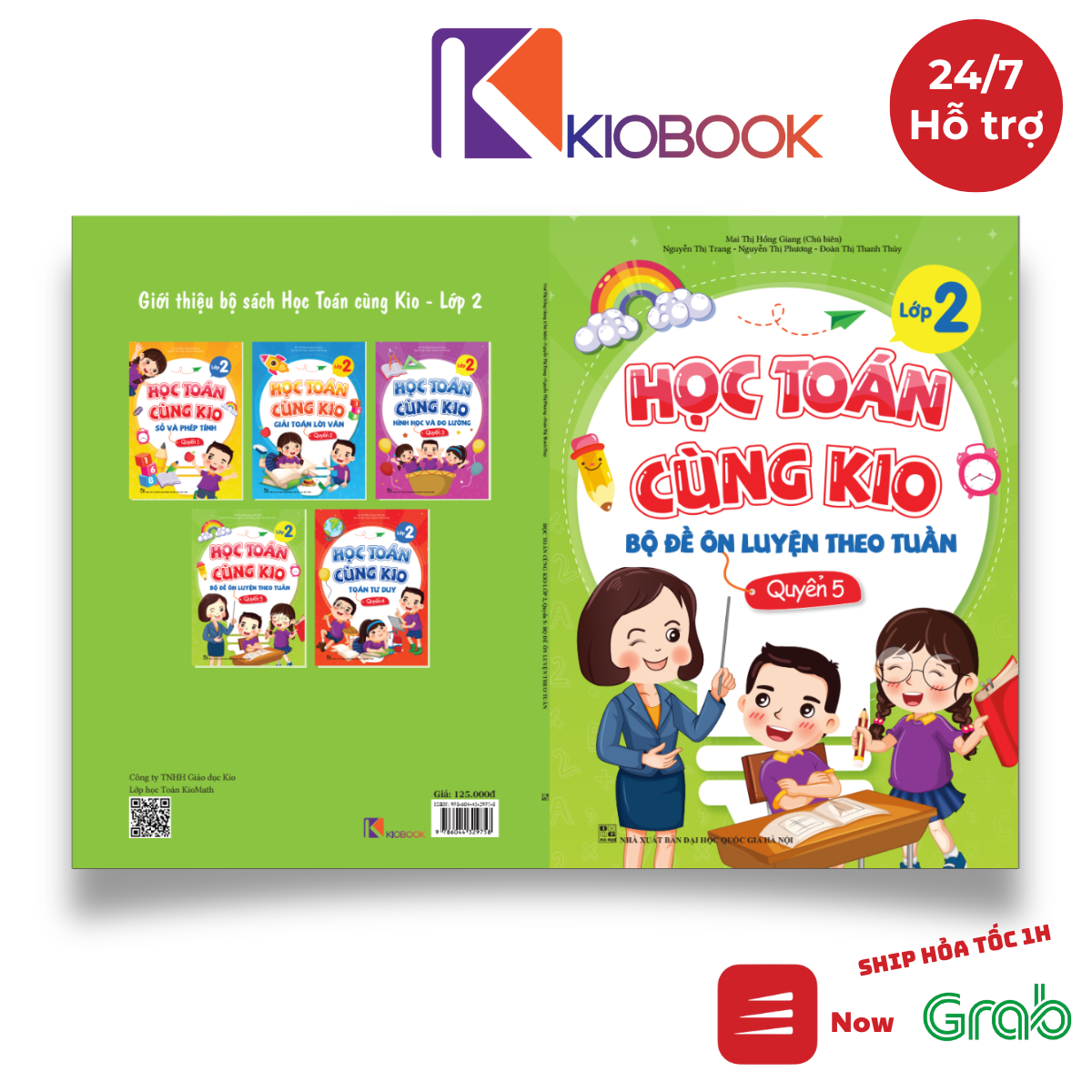 Bộ Đề Ôn Luyện Theo Tuần Lớp 2 - Sách tham khảo ôn tập, ôn thi làm để giỏi toán hàng ngày - KIOBOOK