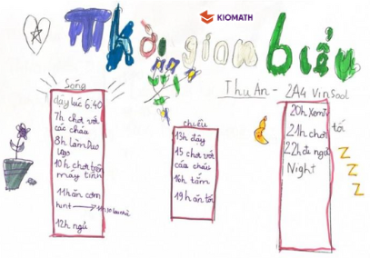 CÙNG CÁC BẠN HỌC SINH LỚP 2K1 - CÔ PHƯƠNG LẬP THỜI GIAN BIỂU CHO MÙA HÈ