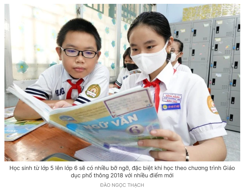 HỌC SINH CẦN CHUẨN BỊ GÌ KHI VÀO LỚP 6 CHƯƠNG TRÌNH MỚI?