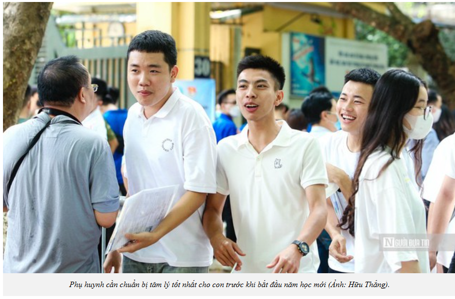 SAI LẦM THƯỜNG GẶP CỦA PHỤ HUYNH TRƯỚC THỀM NĂM HỌC MỚI