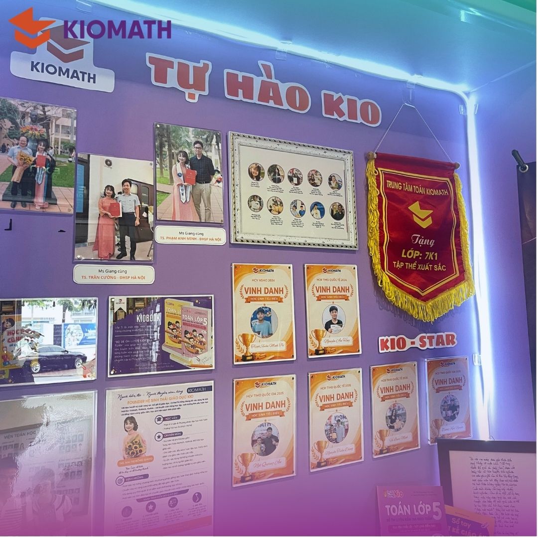 Góc tự hào kio – Nơi lưu giữ những bước tiến nhỏ trên hành trình chinh phục Toán học